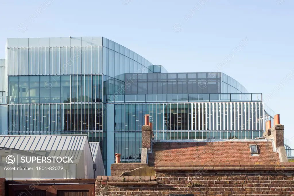Amex House, Brighton, United Kingdom. Architect: Epr Architects Limited, 2013. Exterior View Of East Facade.
