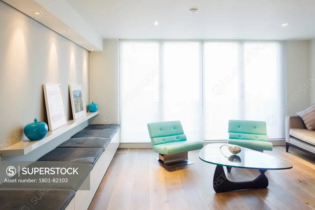 Private Home, London, United Kingdom. Architect: Richard Mitzman Architects, 2012. Interior Of Living Room.