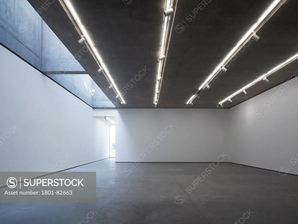 MAC, Belfast, Belfast, United Kingdom. Architect: Hall McKnight, 2012. Minimal performance space with skylight.