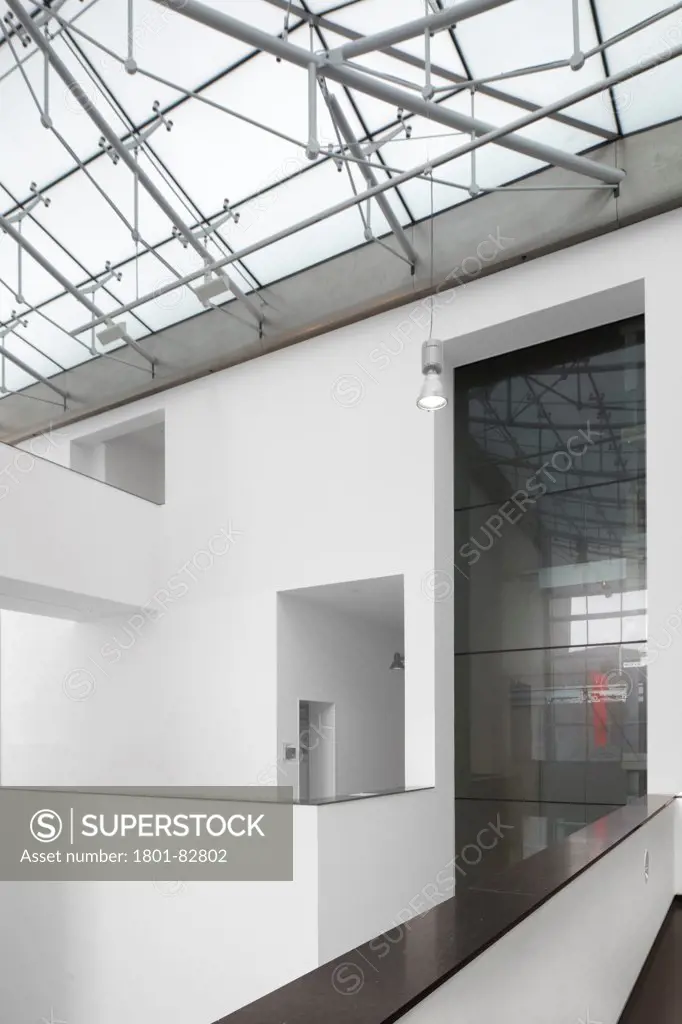 Stairwell in main tower, Van Abbemuseum, Eindhoven, The Netherlands (architects: Abel Cahen)