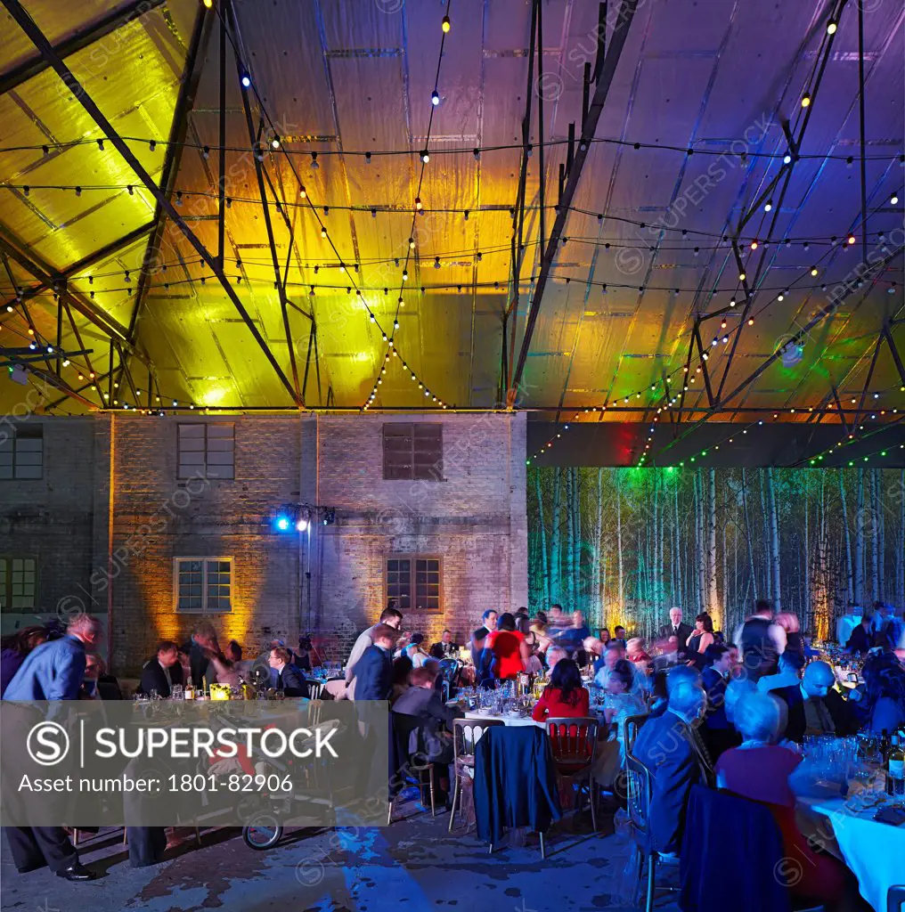 Camp and Furnace, Liverpool, United Kingdom. Architect: FWMA+ and Smiling Wolf, 2012. Multifunctional event hall.