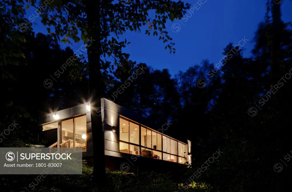 Mill River, The Berkshires, United States. Architect: Rocio Romero, 2011. View from grounds.