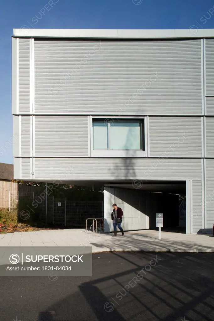 SOAR Works Enterprise Centre Sheffield, Sheffield, United Kingdom. Architect 00/, 2013. Entrance and front corner.