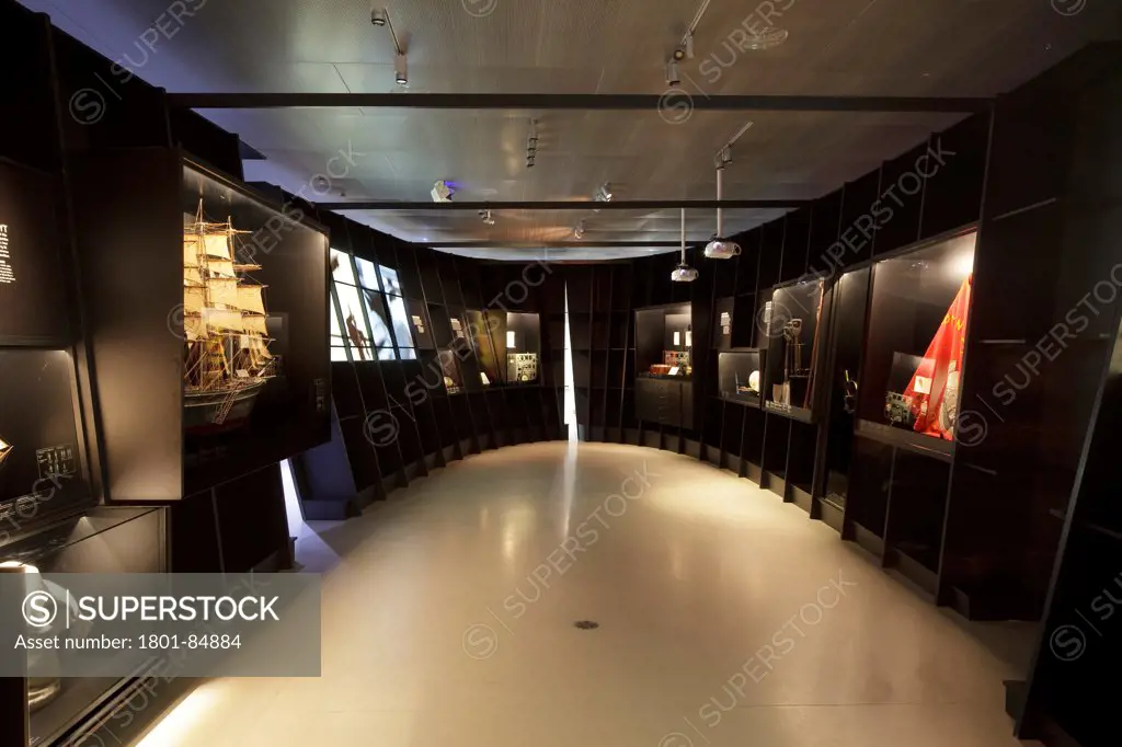 Interior of exhibition pod
