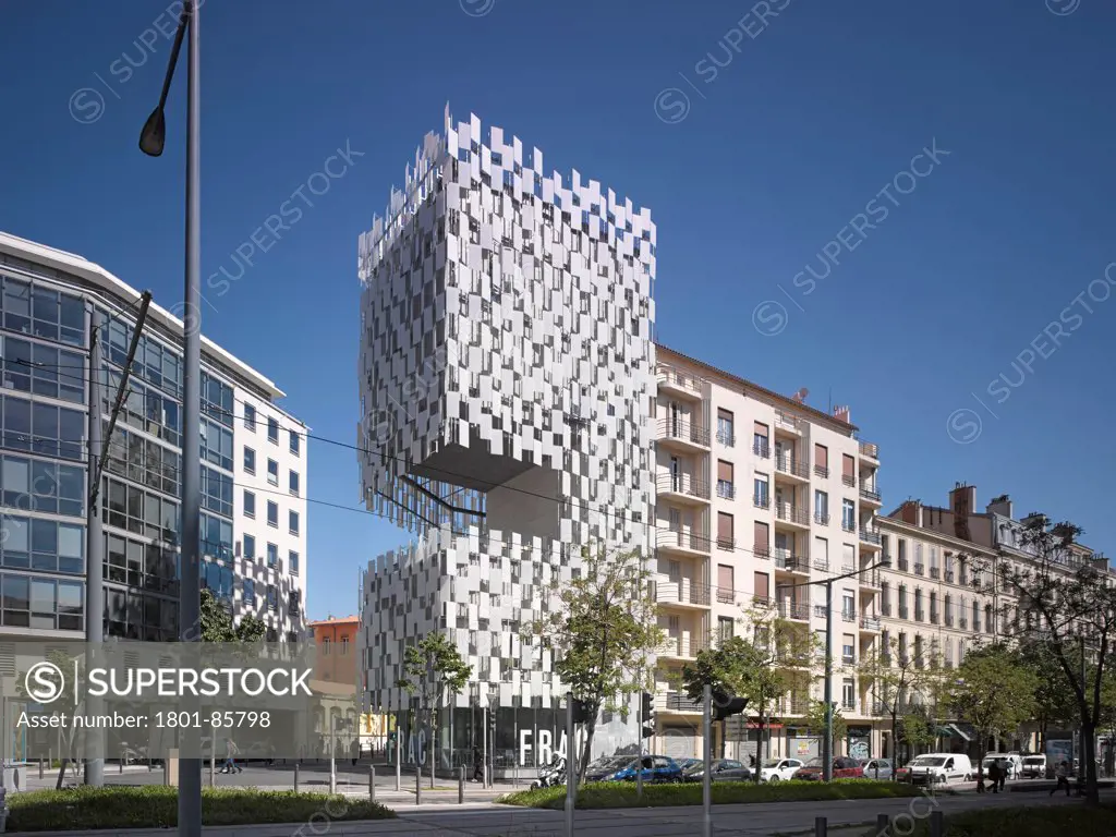 FRAC, Marseille, France. Architect Kengo Kuma, 2013. Overall Exterior View.