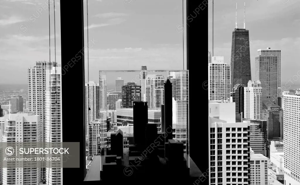 Chicago City Skyline 2013, Chicago, United States. Architect various, 2013. General view of Chicago skyline from IBM Building.