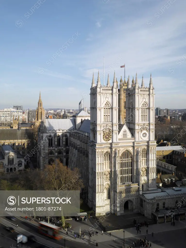 Westminster Abbey, London, United Kingdom. Architect Several, 1745. West Front.