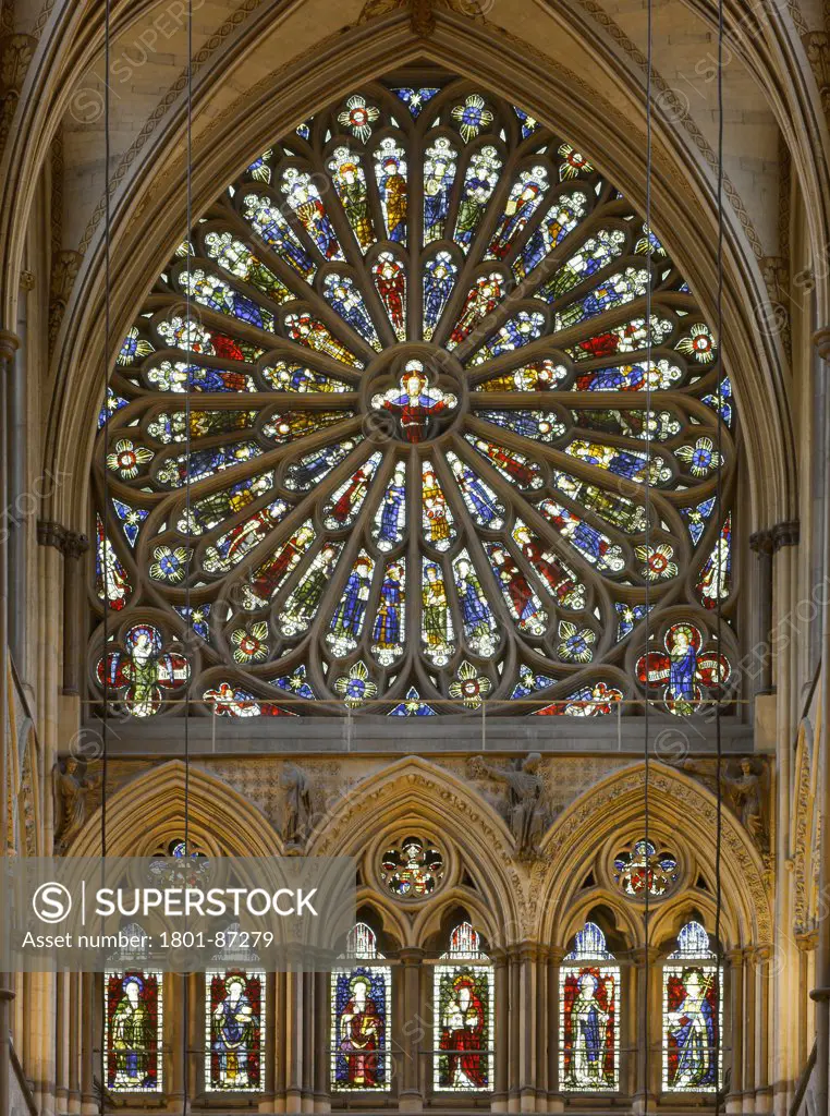 Westminster Abbey, London, United Kingdom. Architect Several, 1745. South Rose window.