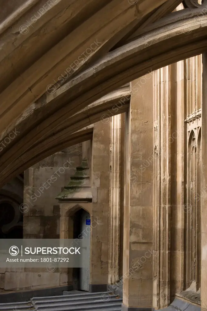Westminster Abbey, London, United Kingdom. Architect Several, 1745. View of Lady Chapel buttress.