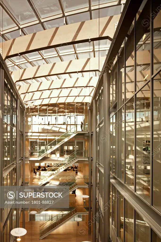 Tjuvholmen Icon Complex, Oslo, Norway. Architect Renzo Piano Building Workshop, 2012. Office interior.