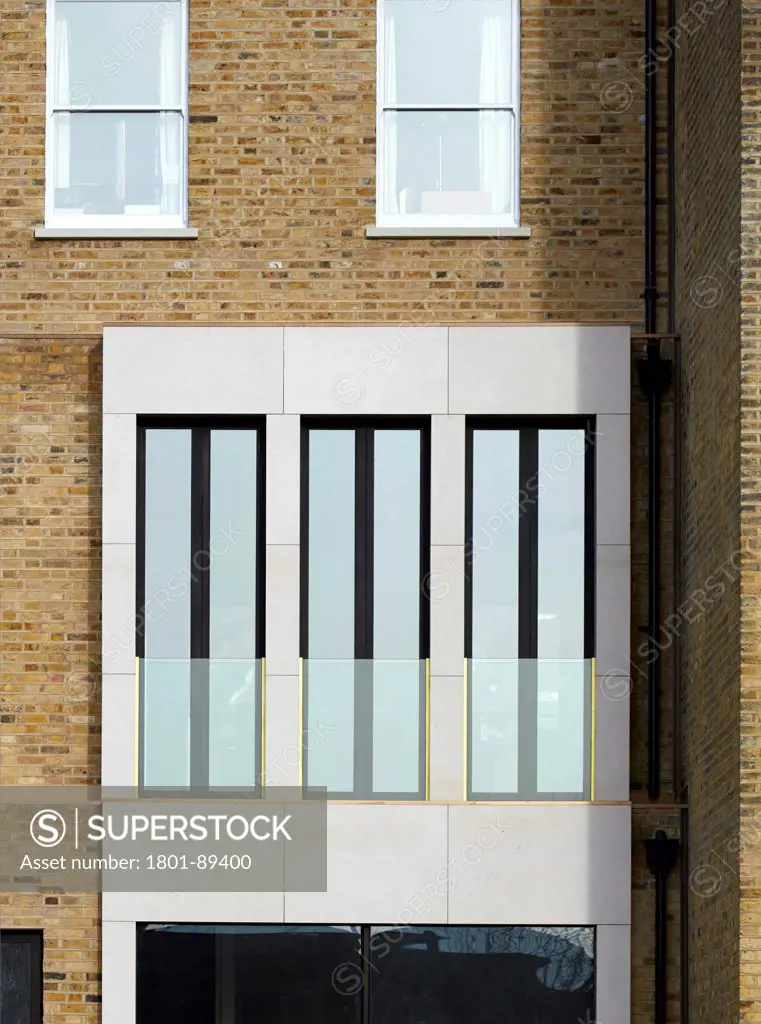 St Johns' Orchard, London, United Kingdom. Architect: John Smart Architects, 2013. Exterior detail.