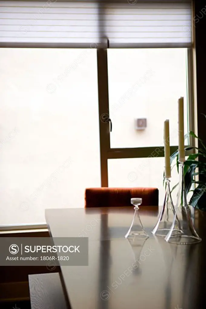 Sunlight on Wood Dining Table