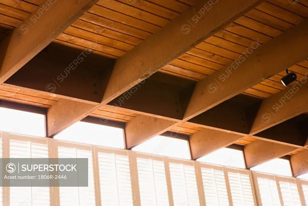 Plantation Shutters and Ceiling