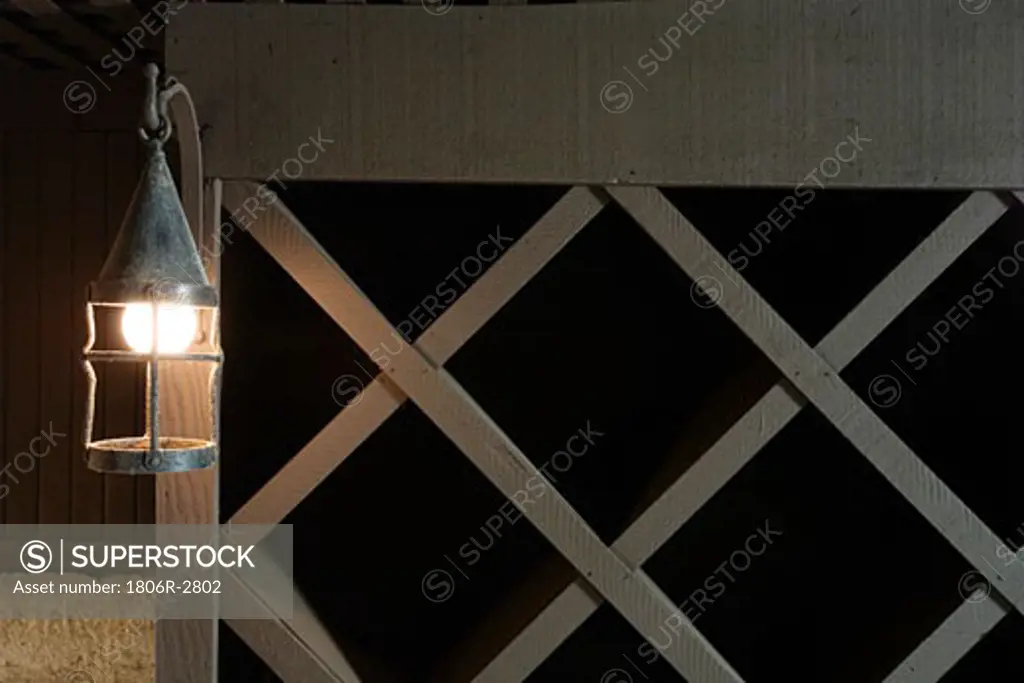 Wine Cellar Rack with Lantern
