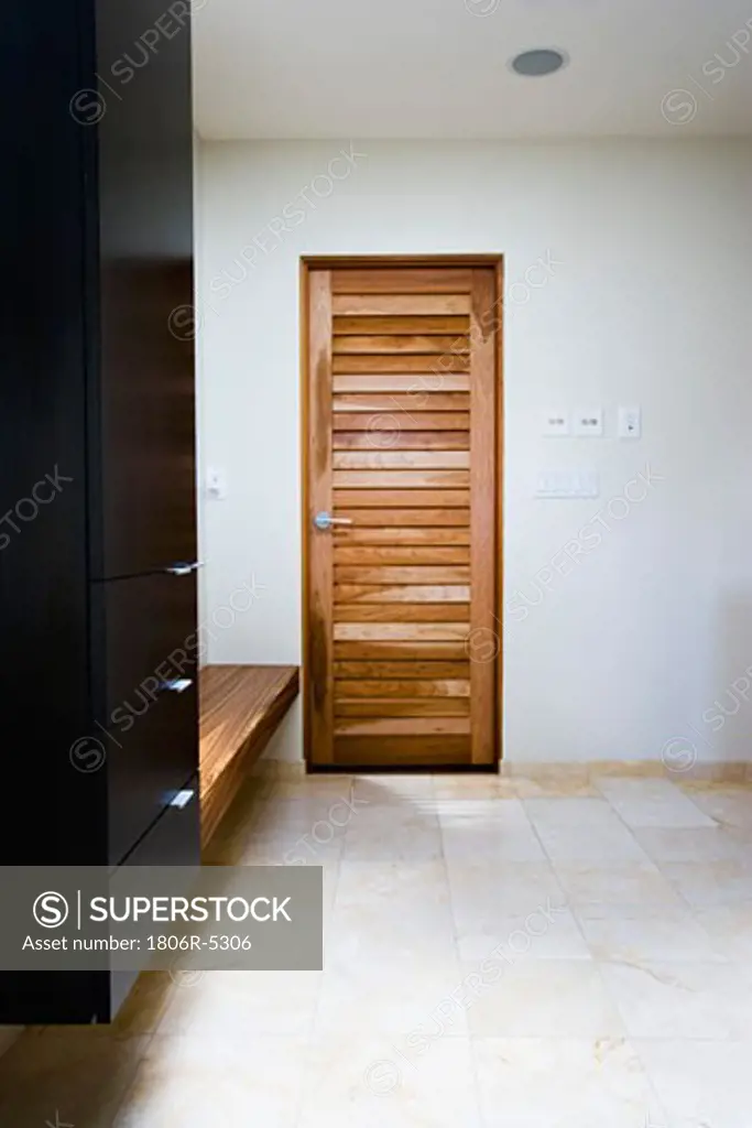 Doors in Modern Bathroom Dressing Area