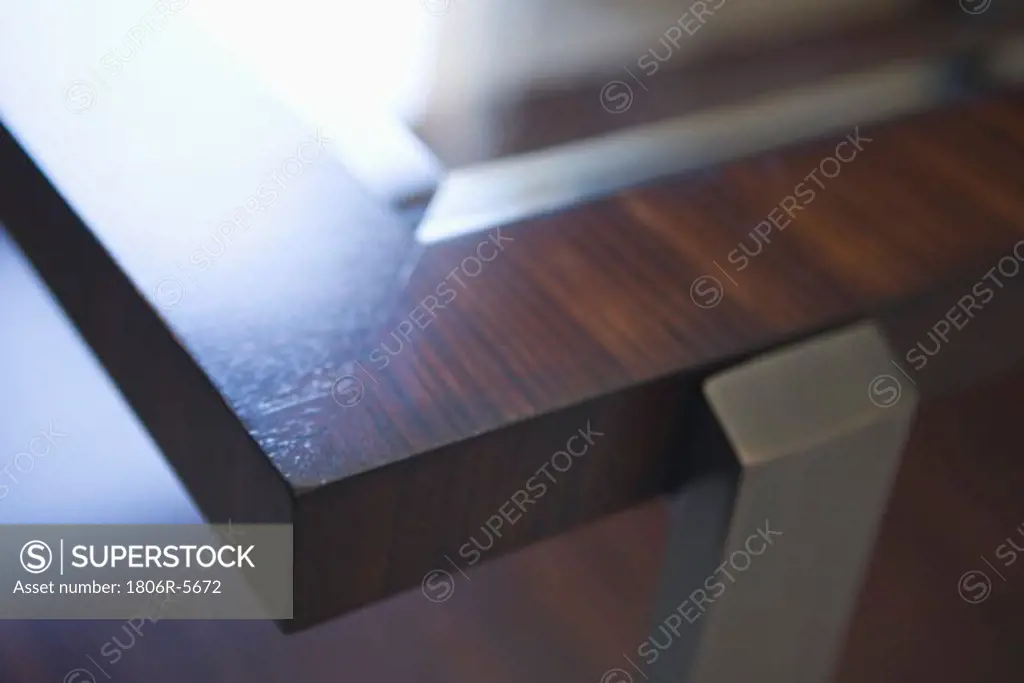 Detail of a coffee table corner (close up)
