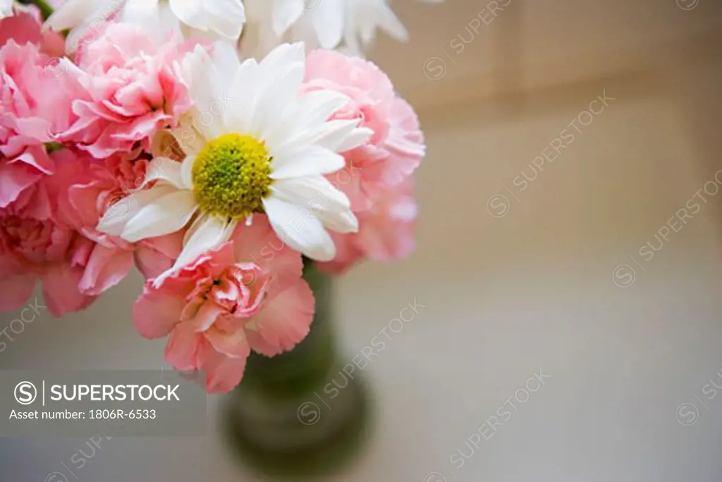 Detail of flowers in vase.