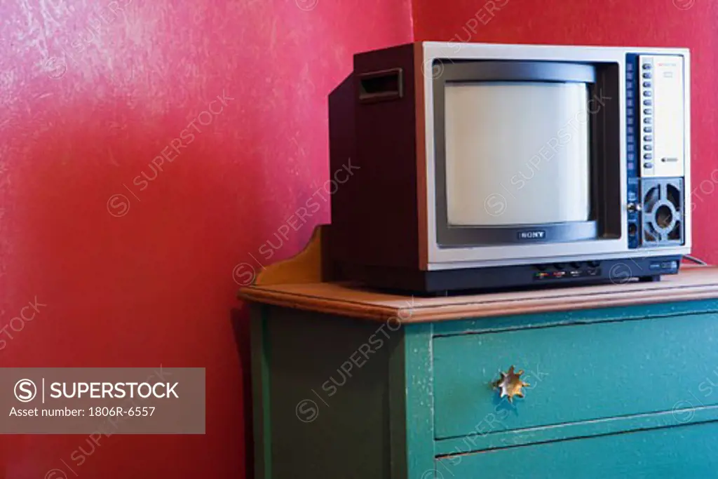 Old TV set.