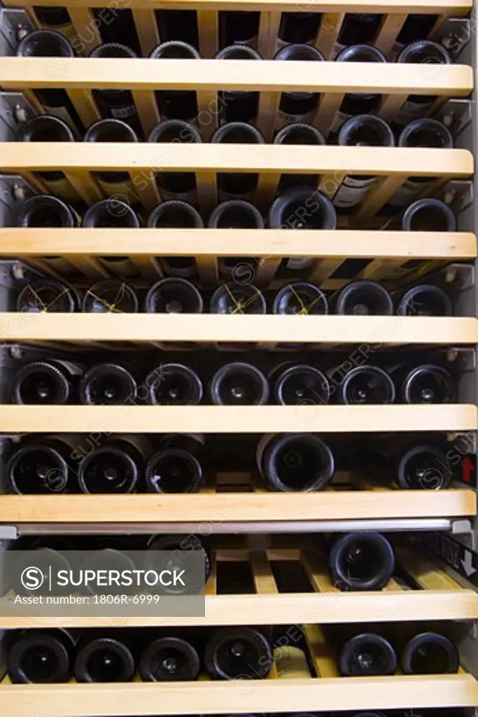 Detail of wine rack.