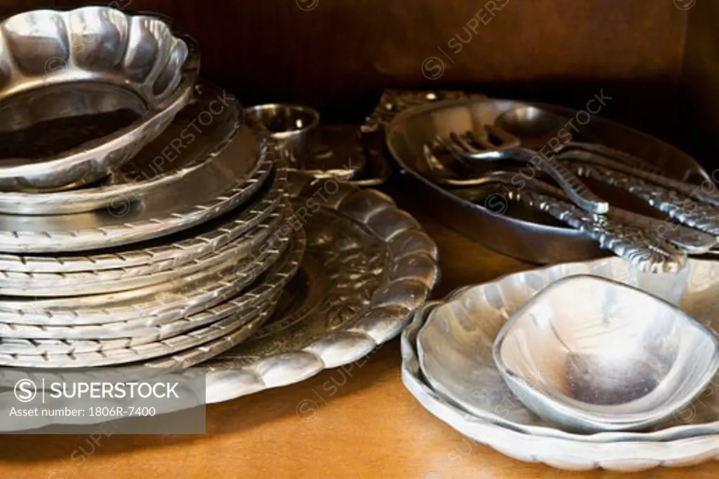 Stack of Vintage sterling silver dishes