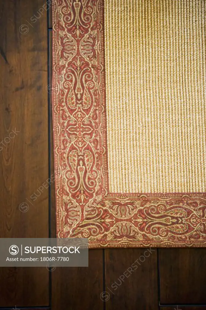 Pattern detail along rug