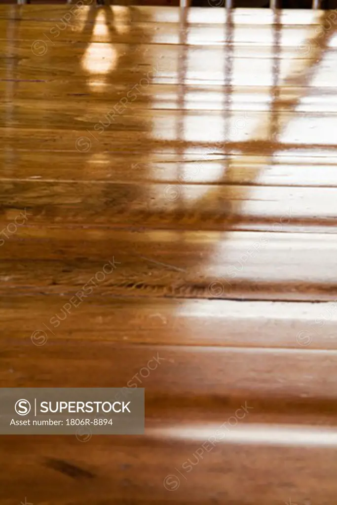 Close up detail hardwood floor