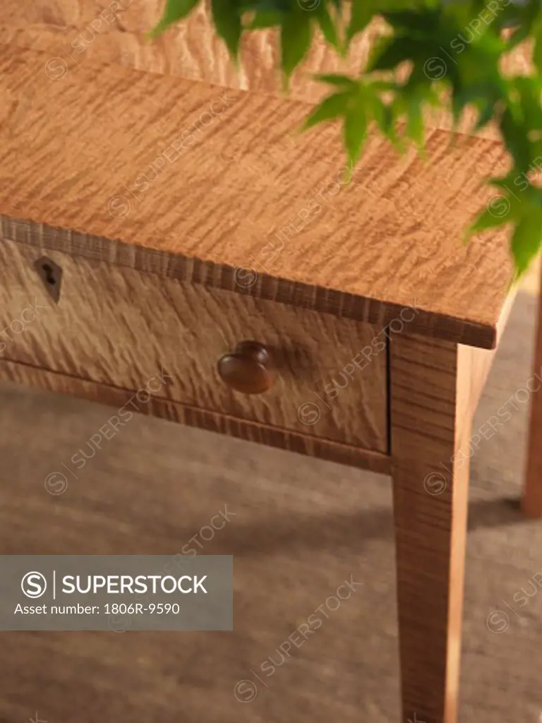 Detail wooden end table