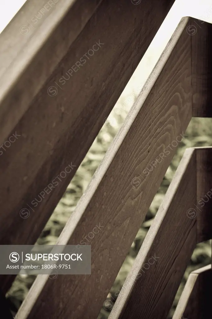 Detail wooden fence