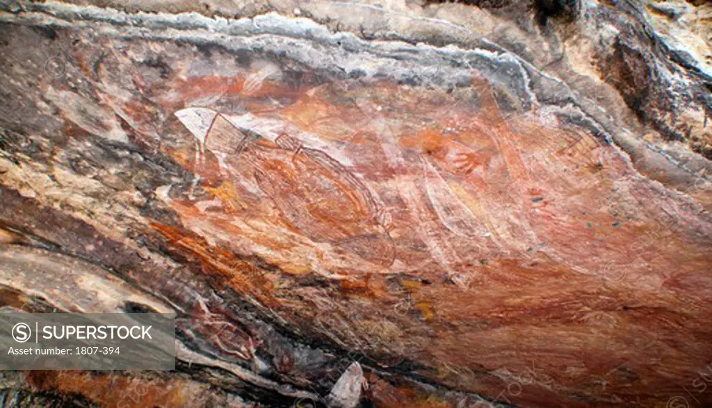 Aboriginal Rock Art, Kakadu National Park, Northern Territory, Australia