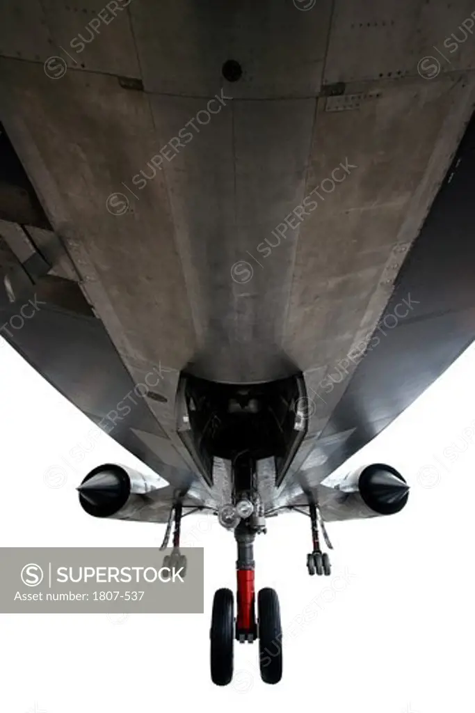 Underbelly of Black Bird SR-71 Jet
