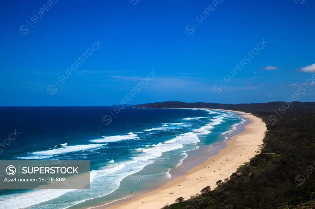 Waves on the beach, Byron Bay, New South Wales, Australia