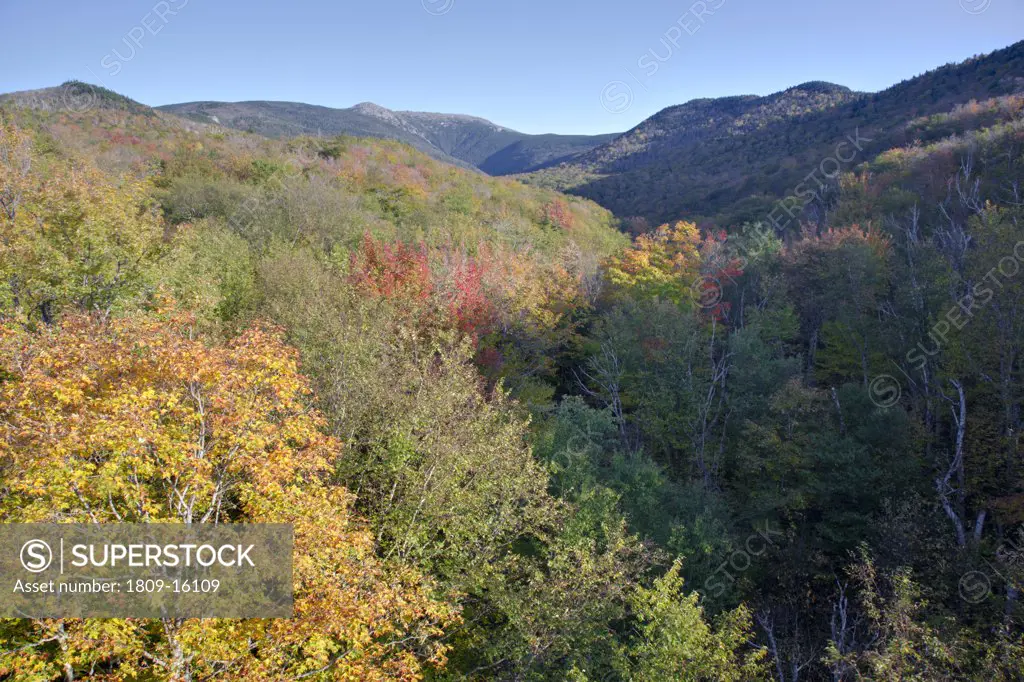 Lafayette Brook Scenic Area during the autumn months in the White Mountains, New Hampshire USA