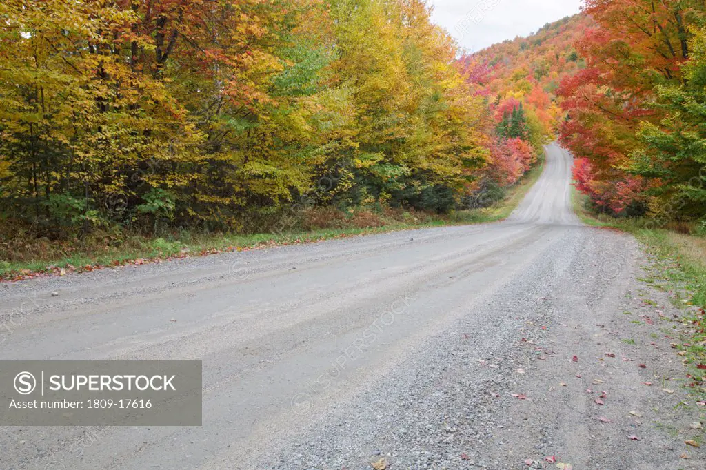 Northeast Kingdom  - Granby Road in Granby, Vermont during the autumn months