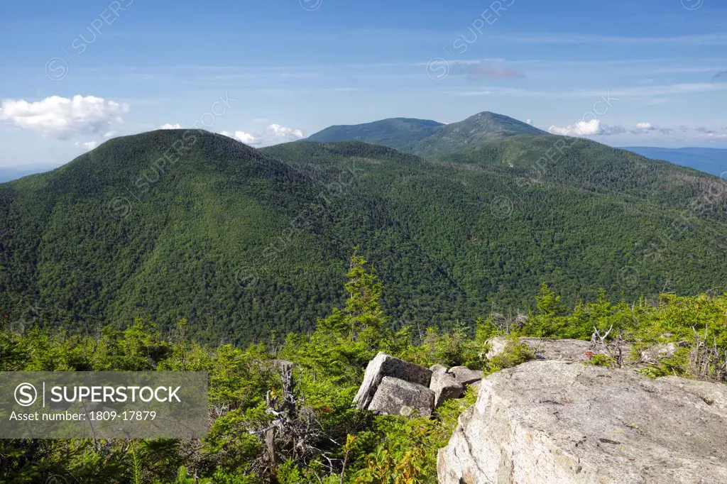 Franconia Notch - Scenic view from the Mittersill - Cannon Trail  Cannon / Mittersill Mountain in the White Mountains, New Hampshire USA during the summer months