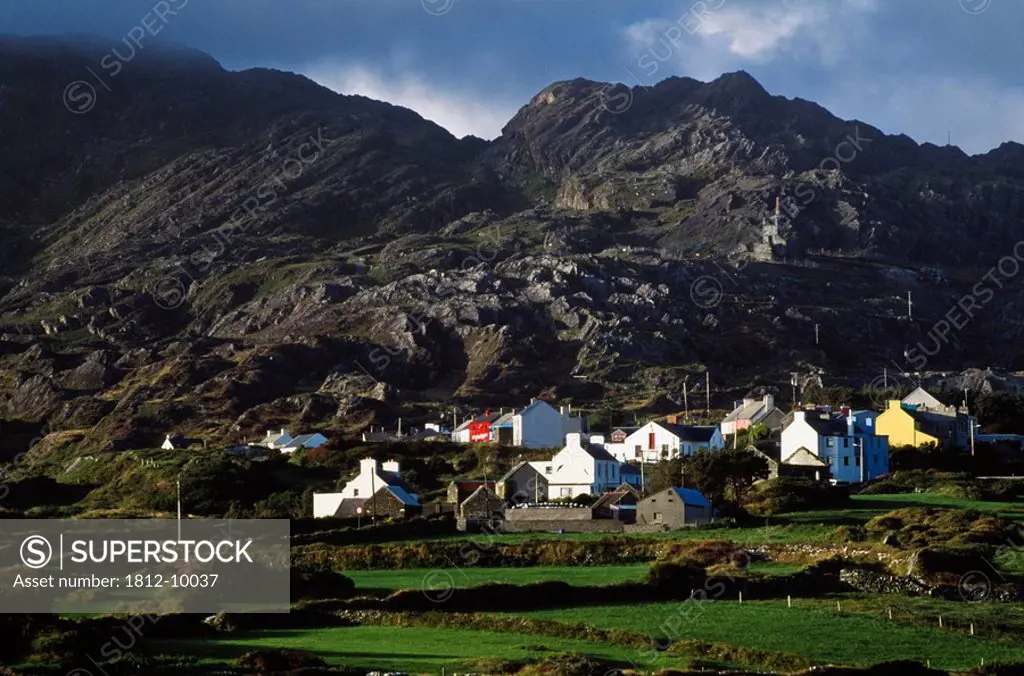 Allihies, Beara Penninsula, County Cork, Ireland, Irish village with mountainous backdrop