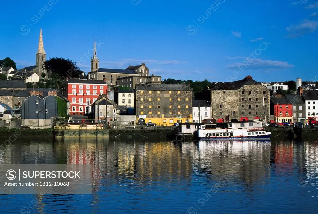 New Ross Town, County Wexford, Ireland, Waterfront of Irish town