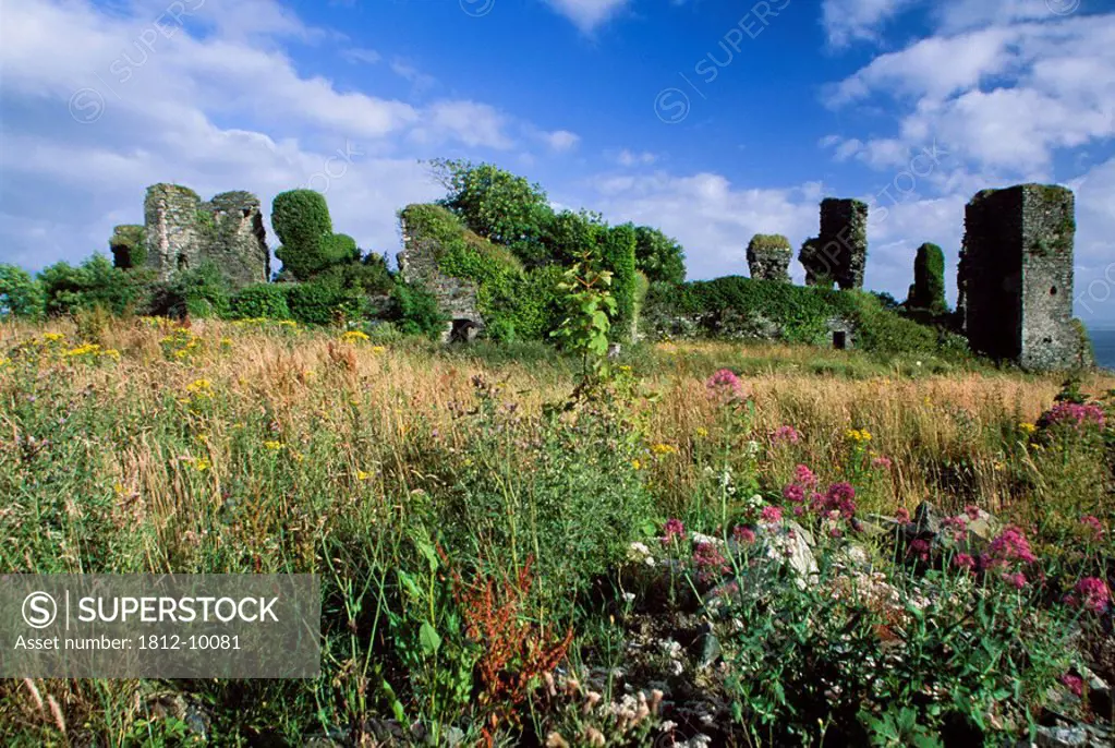 Greencastle Fort, Inishowen Head, County Donegal, Ireland, Ruins of historic Irish fort