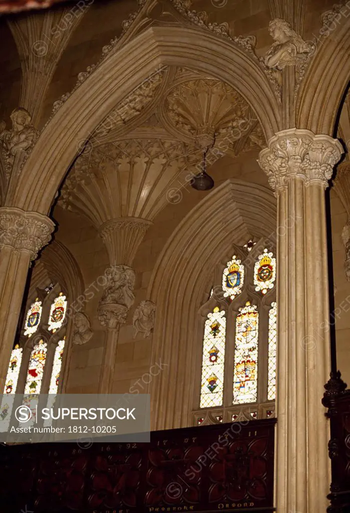 Chapel Royal, Dublin Castle, Dublin, Co Dublin, Ireland, Interior of a 19th Century Gothic revival chapel