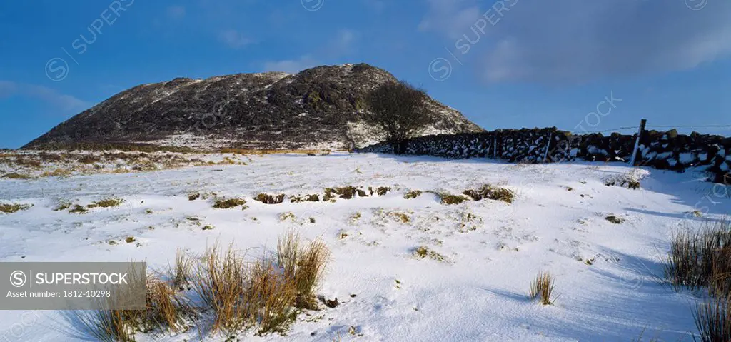 Co Antrim, Slemish Mountain in the snow