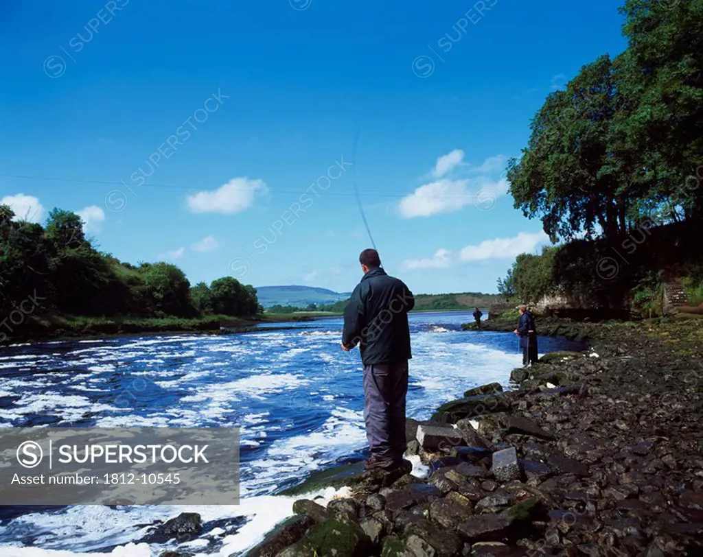 Salmon Fishing, Ballisodare River, Co Sligo, Ireland