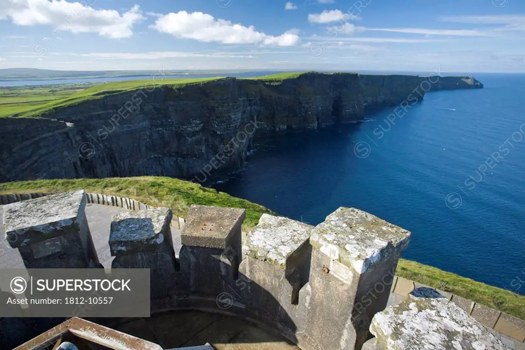 Cliffs of Moher, Co Clare, Ireland, View to the Atlantic from O´Brien´s Tower