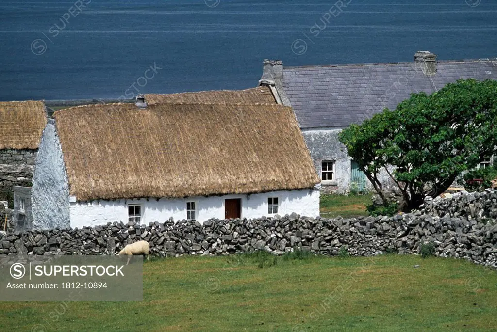 Traditional cottage at Inishmore, Aran Islands, County Galway, Ireland