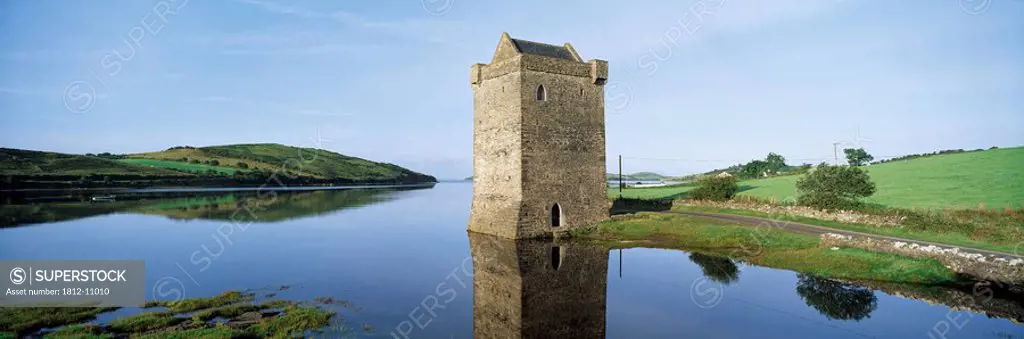 Rockfleet Castle on Clew Bay, County Mayo, Ireland
