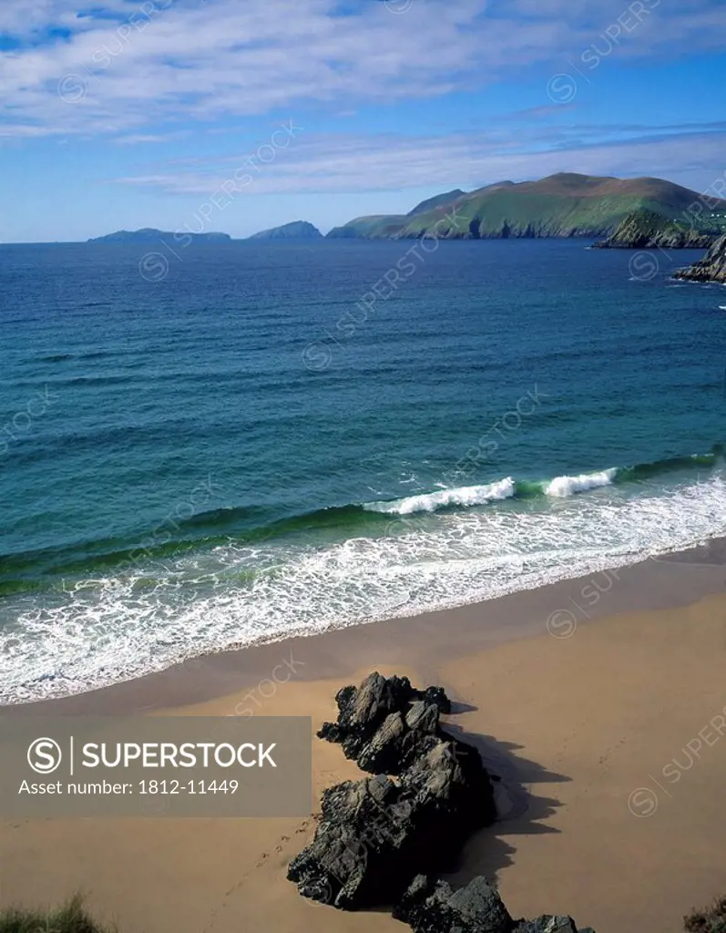 High Angle View Of Rocks On The Beach, Dingle Peninsula, County Kerry, Republic Of Ireland