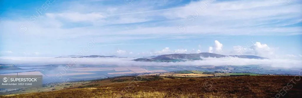 Grianan Estate, County Donegal, Ireland, Pastoral Scenic In The Mist