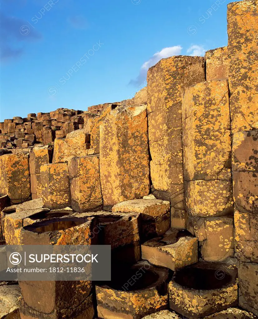 Basalt Columns, Giant´s Causeway, County Antrim, Republic Of Ireland