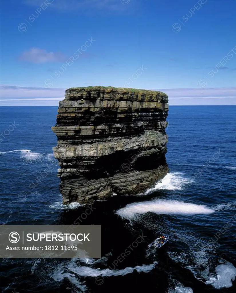 Rock Formations In The Sea, Greencastle, County Mayo, Republic Of Ireland