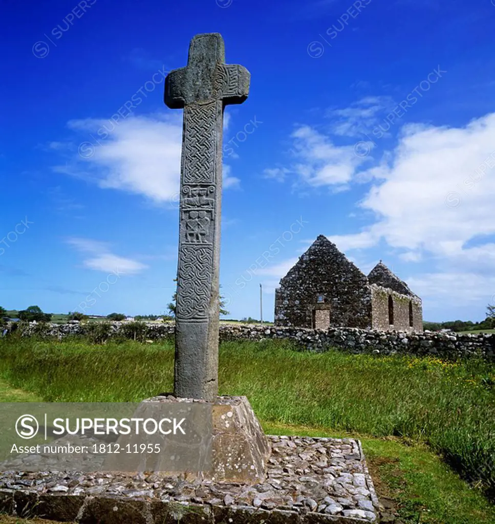 Low Angle View Of A Megalith, Cloncha, County Donegal, Republic Of Ireland