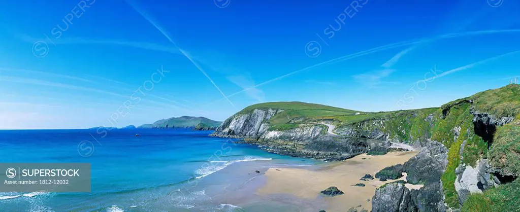 Rocks On The Beach, Coumeenoole Beach, Blasket Sound, Slea Head, Dingle Peninsula, County Kerry, Republic Of Ireland