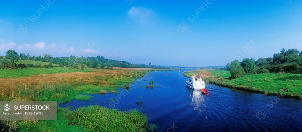 Boat In The River, Shannon_Erne Waterway, Keshcarrigan, Republic Of Ireland
